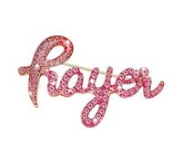 Inspirational Breast Cancers Awareness Jewelry Letters Designs Brooch Lapel Pin Accessory for Everyday Wear Daily Wear Accessory