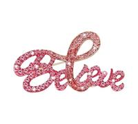 Inspirational Breast Cancers Awareness Jewelry Letters Designs Brooch Lapel Pin Accessory for Everyday Wear Letters Brooch for Women