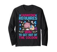 Inspirational Butterfly Changing Requires Out of The Cocoon Long Sleeve T-Shirt