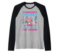 Inspirational Butterfly Changing Requires Out of The Cocoon Raglan Baseball Tee