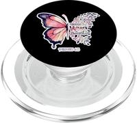 Inspirational Butterfly Christian Quote, Philippians 4:13 PopSockets PopGrip for MagSafe