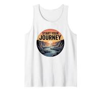 Inspirational Canyon Landscape, Start Your Journey Tank Top