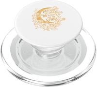 Inspirational Celestial Moon, Stars Quote, Edgar Allan Poe PopSockets PopGrip for MagSafe