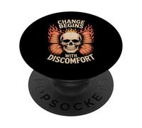Inspirational Change Begins Motivational Style PopSockets Adhesive PopGrip