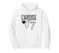 Inspirational Choose Joy Heart Design Pullover Hoodie