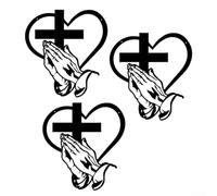 Inspirational Christian Cross Decor Metal 30x30cm(3)