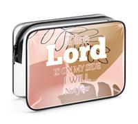 Inspirational Christian Gifts for Women Christian Gifts Clear Makeup Bag Bible Verse Cosmetic Bag Baptism Confirmation Gifts for Girls Religious Scripture Gifts for Mom Wife Friends PVC Toiletry Bag