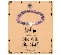 Inspirational Christian Gifts for Women Friends Bible Verse Bracelets Gifts for Women Christian Religious Bracelet Gift for Daughter Granddaughter Woman Catholic Christmas Gift for Friends Sister