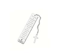 Inspirational Christian Gifts for Women Men Bible Bookmarks for Women Personalised Bible Verse Bookmarks with Cross Charm Confirmation Gifts for Girls Boys Religious Gifts Christian Book Marker