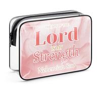 Inspirational Christian Gifts for Women PVC Clear Cosmetic Bag Religious Gifts for Women Bible Verse Travel Makeup Bag Spiritual Birthday Mothers Day Gifts for Sister Friends Mom Zipper Toiletry Pouch