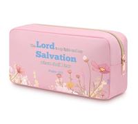 Inspirational Christian Gifts for Women Teen Girls Bible Verse Cosmetic Bag Makeup Travel Pouch for Christian Daughter Sister BFF Christmas Birthday Presents Double Side Print Toiletry Bag