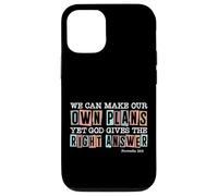 Inspirational Christian Quote Proverbs 16:9 Case for iPhone 12/12 Pro