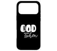 Inspirational Christian Saying God Knows When Quote Case for iPhone 17 Pro Max