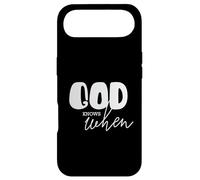 Inspirational Christian Saying God Knows When Quote Case for iPhone Air