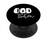 Inspirational Christian Saying God Knows When Quote PopSockets Adhesive PopGrip