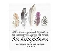 Inspirational Christian Wall Art - Scripture Poster for Nursery & Bedroom Decor, Modern Faith-Based Print, Uplifting Gift for Home or Office(Unframed,16x24inch(40x60cm))