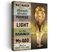 Inspirational Christian Wall Decor,Way Maker Miracle Worker Promise Keeper Canvas Poster Print Wall Art,Christian Scripture Home Office Bedroom Wall Decoration W643