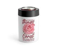 Inspirational Christianity Devotees Flowery Philippians Motivational Religious Can Holder 12oz