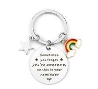 Inspirational Christmas Gifts for Women Keyring Valentine's Day Gifts Birthday Gifts for Best Friend Daughter Son Mom Dad Teenage Girls Thank You Appreciation Gifts for Nurse Coworker Boss Teacher