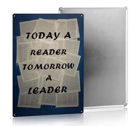 Inspirational Classroom Decor Reading Poster Home Library Sign Book Cover Signs for Books Lover Living Room 8×12 Inches Tin Sign