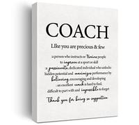 Inspirational Coach Canvas Wall Art Coach Appreciation Canvas Print Coach Thank You Painting Home Office Wall Decor Framed Retirement Gift 12x15 Inch