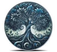 Inspirational Coins Tree of Life Challenge Coin - Motivational Quote & Artistic Design (Antique Silver)