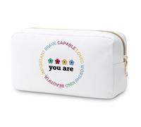 Inspirational Cosmetic Bag Affirmations Gifts Scripture Gift for Bestie Sister Mom Coworker Friends Teacher Nurse Encouragement Gift for Daughter Sister Travel Pouch Christmas Birthday Gifts for Women