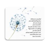 Inspirational Dandelion Mouse Pad - Motivational Mousepad, Positive Affirmation Office Mouse Pads, Inspirational Motivational Dandelion Gifts, Office Gifts for Coworker, 9.4"x7.9"
