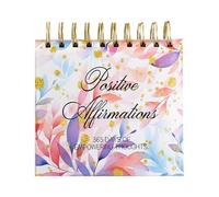 Inspirational Desk Calendar - 5.51x5.51x3.74 Inches 365-Day Daily Affirmation Stand, Encouraging Quote Pages, Self Care Reminder | Positive Perpetual For Women Motivation Office Home Workstation