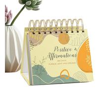 Inspirational Desk Calendar, Office Paper 2026 | 14cm Folding Screen, Daily Positive Affirmation Pages Providing Motivation Planning For Home,