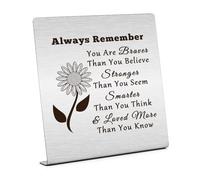 Inspirational Desk Decor Sign for Home Office Friendship Gift for Women Motivational Gifts for Coworker Cheer Up Gift Positive Desk Decor Plaque Keepsake Sunflower Decor for Friend Birthday Gifts