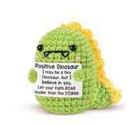 Inspirational Dinosaur Basket Essentials Stuffers for Gifts Birthday Graduation Mothers Day Positive Crochet Emotional Cheer Up Dinosaur Room Desk Decor