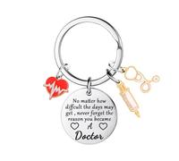 Inspirational Doctor Keyring for Doctor Appreciation Gifts for Doctors Graduation Retirement Gift Thank You Gift for Doctors Christmas Birthday Present Thanksgiving Day Present