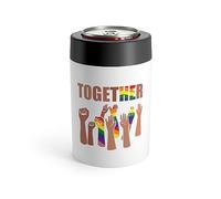 Inspirational Equalities Advocacies Uplifting Illustration LGBTQA Rainbows Can Holder 12oz