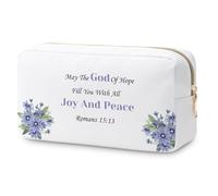 Inspirational Faith Gifts Cosmetic Bag Christian Gifts for Women Bible Verse Gift Religious Motivational Gifts Makeup Bag Encouragement Spiritual Gifts for Friend Baptism Gift Prayers Cosmetic Pouch