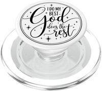Inspirational Faith Shirt "I Do My Best God Does The Rest" PopSockets PopGrip for MagSafe
