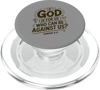 Inspirational Faith Verse Romans 8:31 PopSockets PopGrip for MagSafe