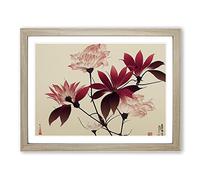 Inspirational Flowers Framed Wall Art Print A2 Oak