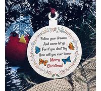 Inspirational Gift Best Friend Hanging Wooden Bauble Friendship Gift