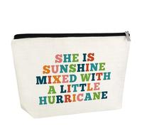 Inspirational Gift Ideas Makeup Bag Daily Motivational Positive Affirmations Gift for Daughter Sister Friend BFF Mental Health Gifts Cosmetic Bag with Zipper Graduation Christmas Birthday Gift for Her