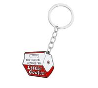 Inspirational Gift Keyring 'Do Not Hate Me Because I'm A Little Cooler' - Personalized Key Chain With Funny Words, Milk Bottle Pendant - Bag Phone Keys Keyring for Friends