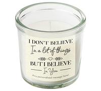 Inspirational Gift Personalised I Believe in You Scented Candle in A Jar Custom Good Luck Encouragement Positivity Gifts Candles for Her Ladies Girls Keepsake (Small)