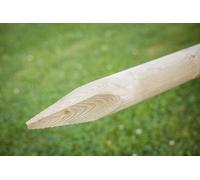 Inspirational Gifting 10 X Round Wooden Fence Posts Stakes Hc4 Pressure Treated 1.8M Tall X 50mm Diameter