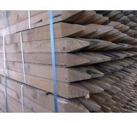 Inspirational Gifting 10 X Square & Pointed Wooden Hc4 Pressure Treated Tree Stakes/posts - 1.2M Tall X 45mm Wide
