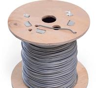 Inspirational Gifting 100M Roll Of 4mm Diameter Galvanised Mild Steel Line Or Straining Wire In A Handy Spool