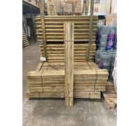 Inspirational Gifting 20 X Square & Pointed Wooden Hc4 Pressure Treated Tree Stakes/posts - 1.5M Tall X 32mm Wide