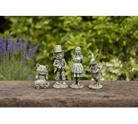 Inspirational Gifting Alice in Wonderland Characters Set Miniature made from Solid Stone Resin with an Aged Patina