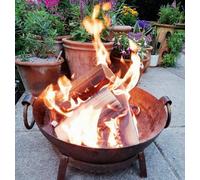 Inspirational Gifting Bbq Fire Pit Kadai Steel 40Cm Diameter Authentic Hand Made Steel Indian Karai With Stand And Grill