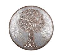 Inspirational Gifting Beautiful Circular Tree of life wall art screen in rustic silver metal finish - a delightful 1m diameter screen new this year! BA12