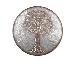 Inspirational Gifting Beautiful Circular Tree of life wall art screen in rustic silver metal finish - a delightful 1m diameter screen new this year! BA12
